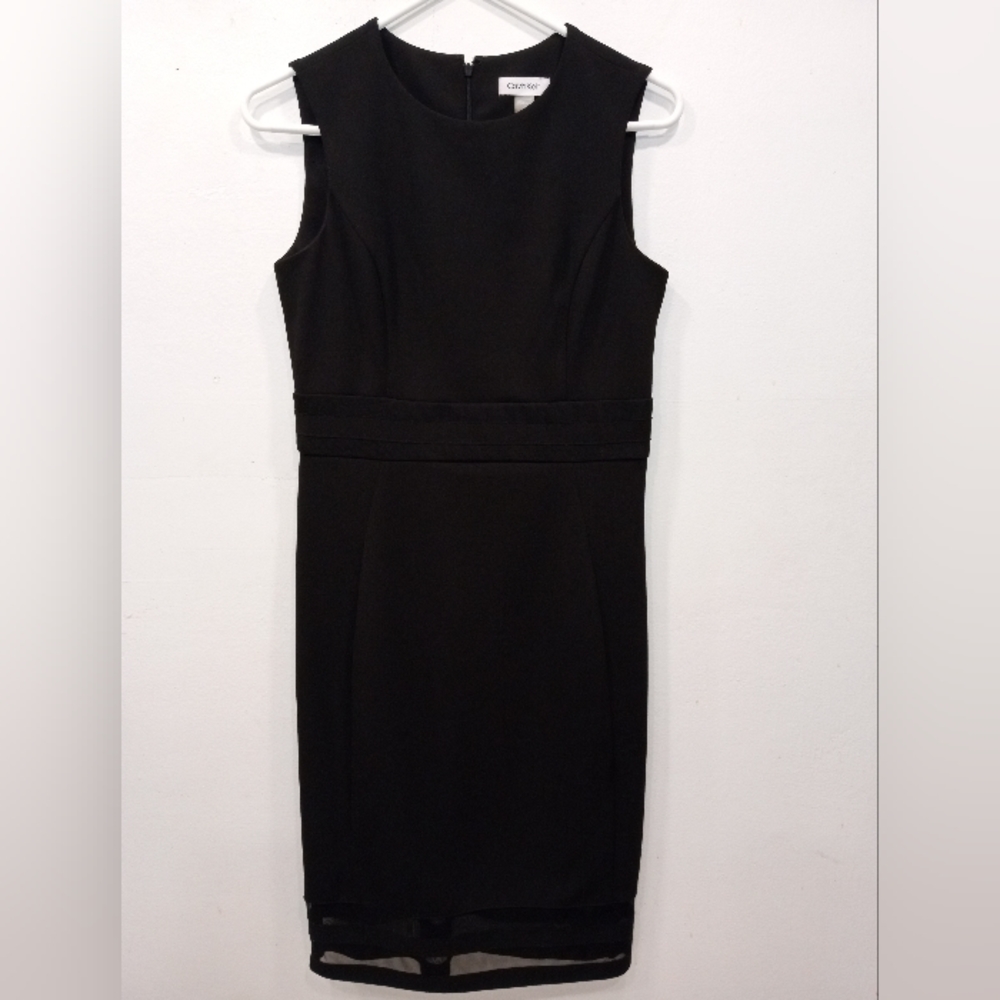 Calvin Klein size 4 sleeveless below the knee women's sheath dress